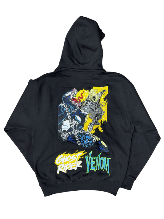 Medium-Black- Venom vs Ghost Rider Hoodie