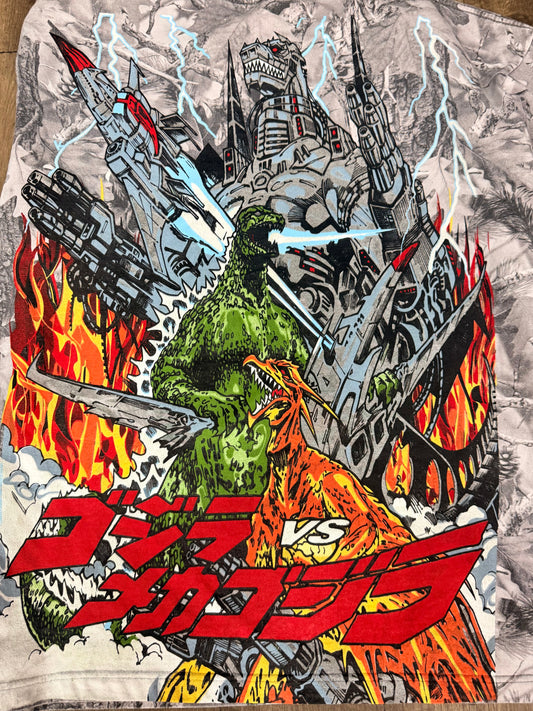 Forrest grey Camo  - Mechagodzilla Trio Front & Godzilla Final Wars Back