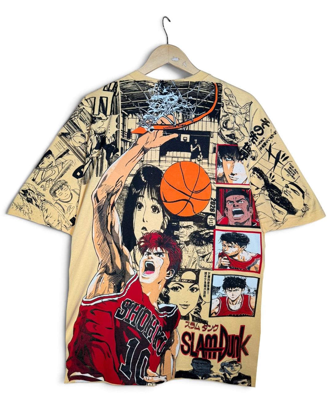 Super Cream - SlamDunk Manga Panels Mega Print - Shirt