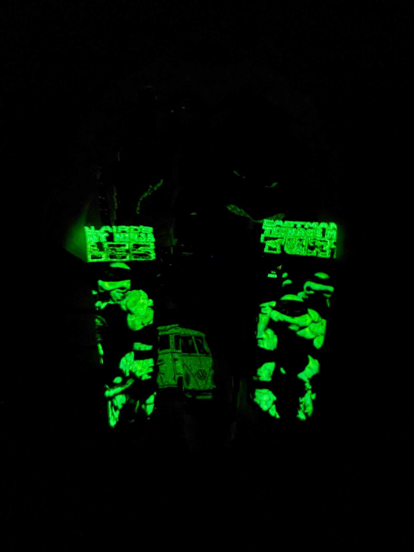 Black Acid Wash - TMNT World Front - Trench Coat Back - TMNT sides