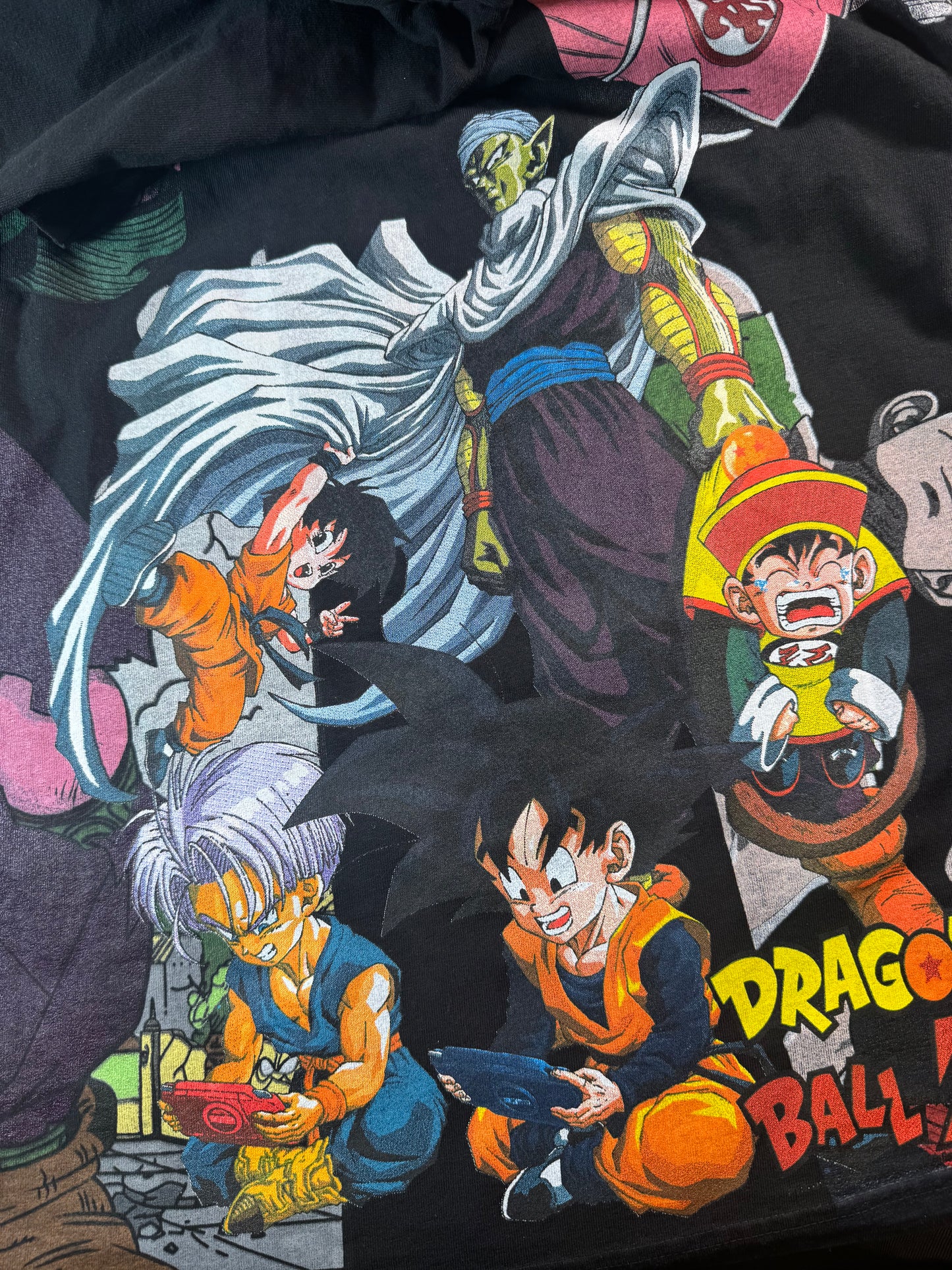 Black - Piccolo Rap Album Front - Giant Piccolo Back - Uncle Piccolo Babysits Sides - 360 Shirt