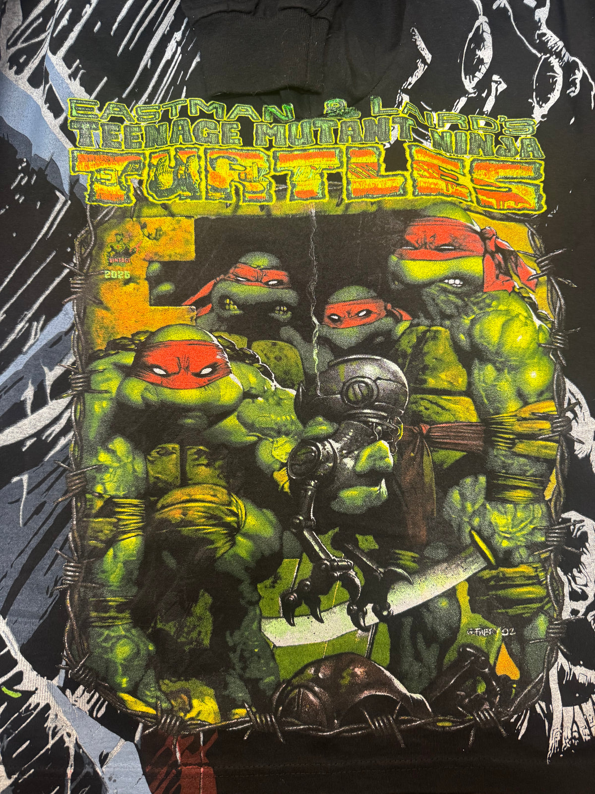 Black Longsleeve - Shredder Front - Sewer Back - TMNT sides