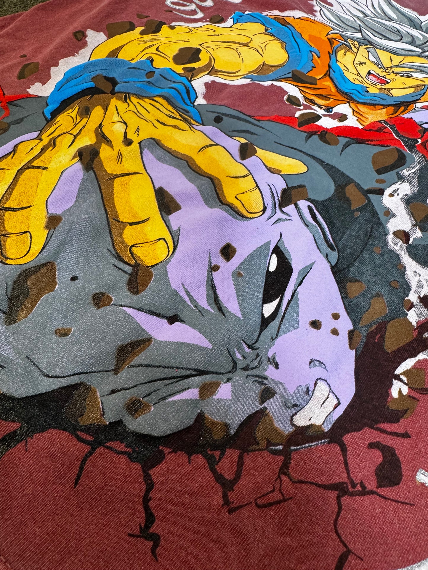 Faded Red - Group Hit Front - Goku vs Jiren Back