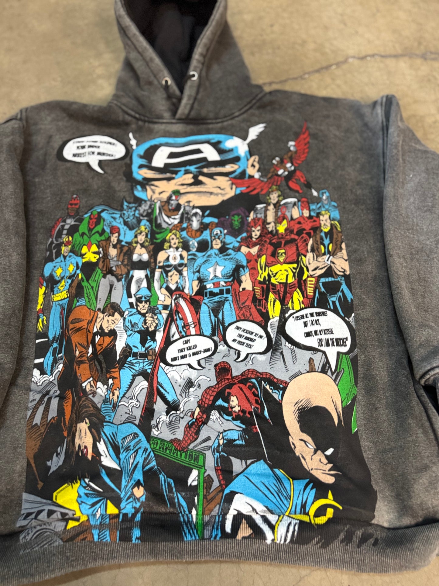PREMIUM Faded Hoodie  - Stand Down Solider Front & What If Backpack