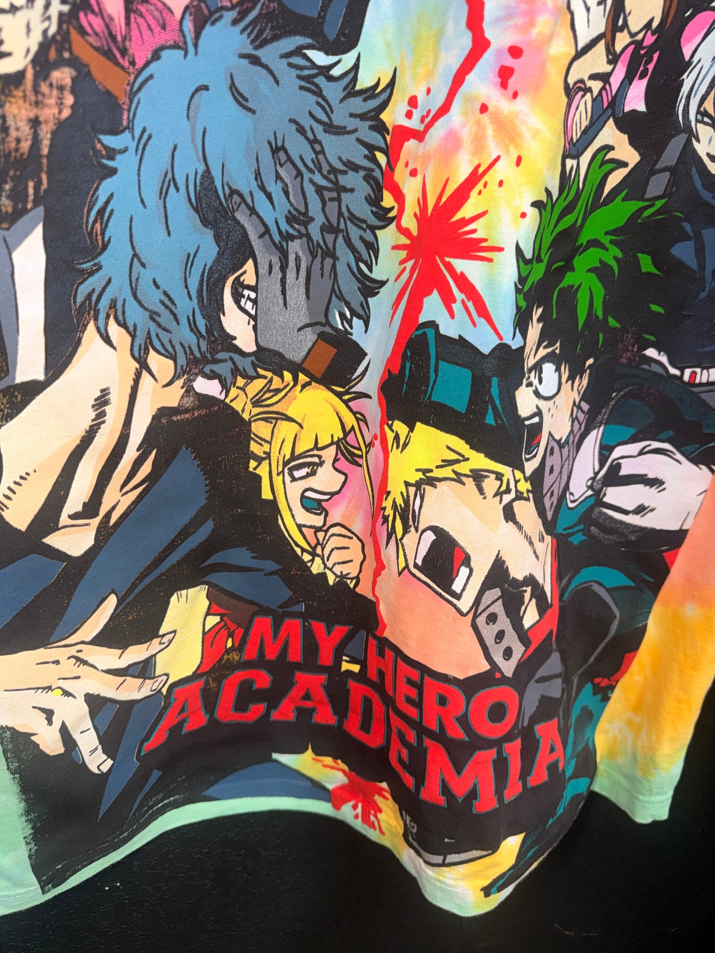 Shaka sherbet Tie dye  - My hero - Final conflict Front & All might vs one for all back