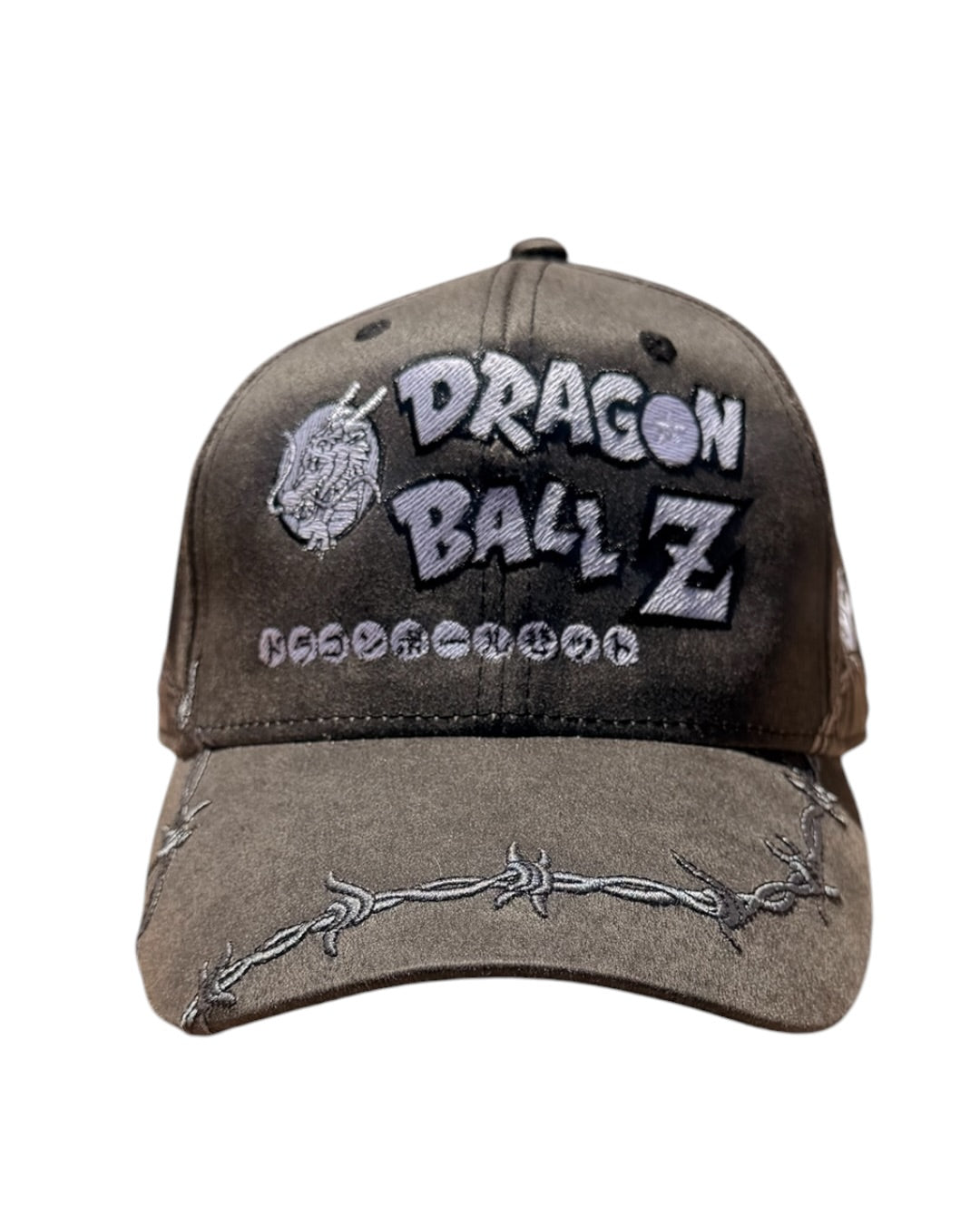 Vintage grey Barb wire   - Glow in the dark DBZ - Goku hat