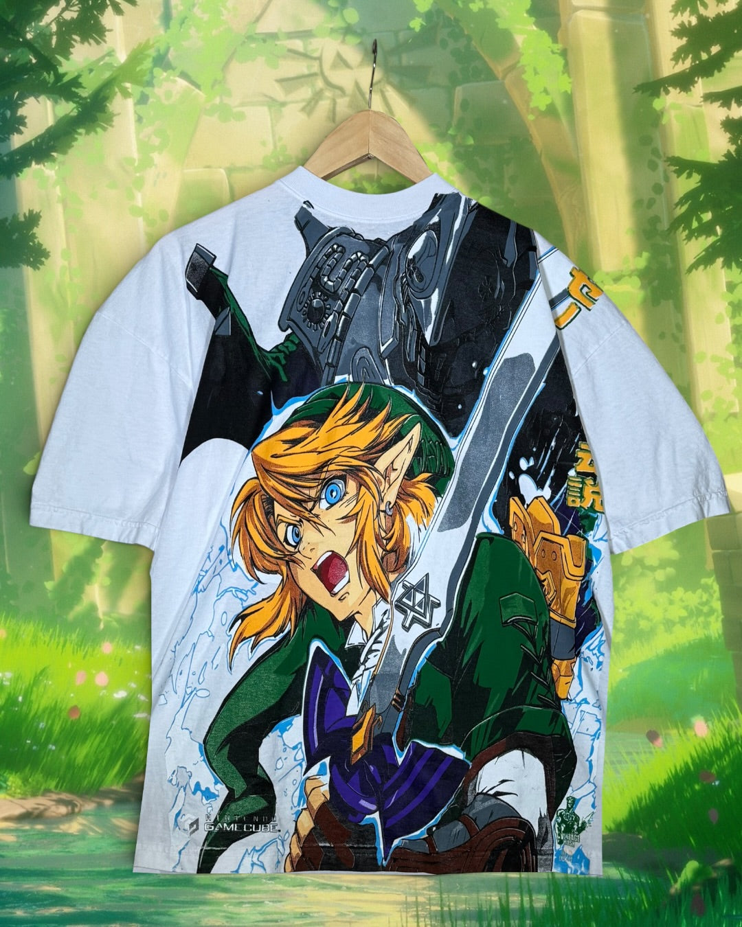 White - Links Front - Master Sword Back - Shirt