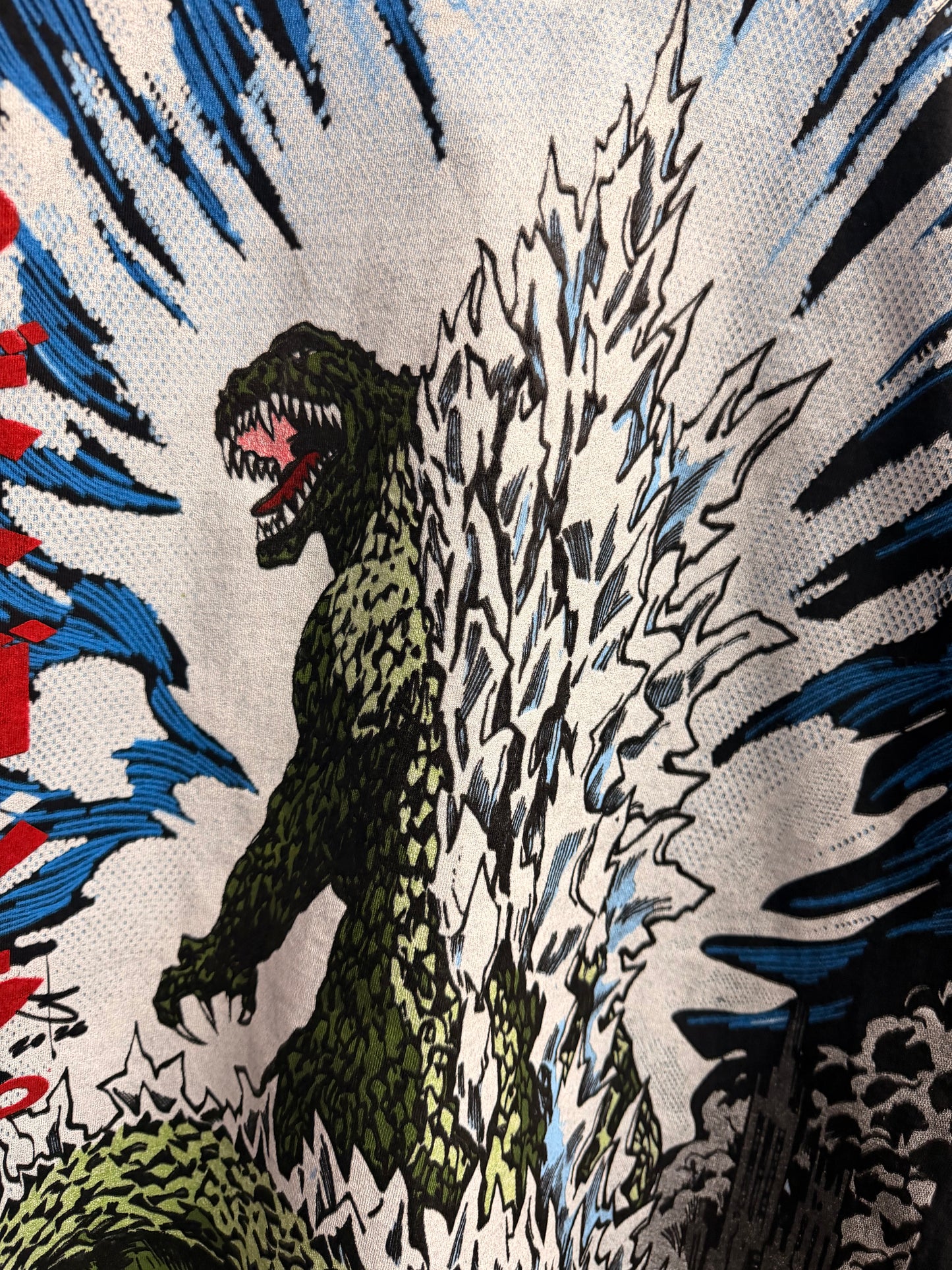 Black Acid wash  - Godzilla Final Wars Front & Mechagodzilla Trio Back