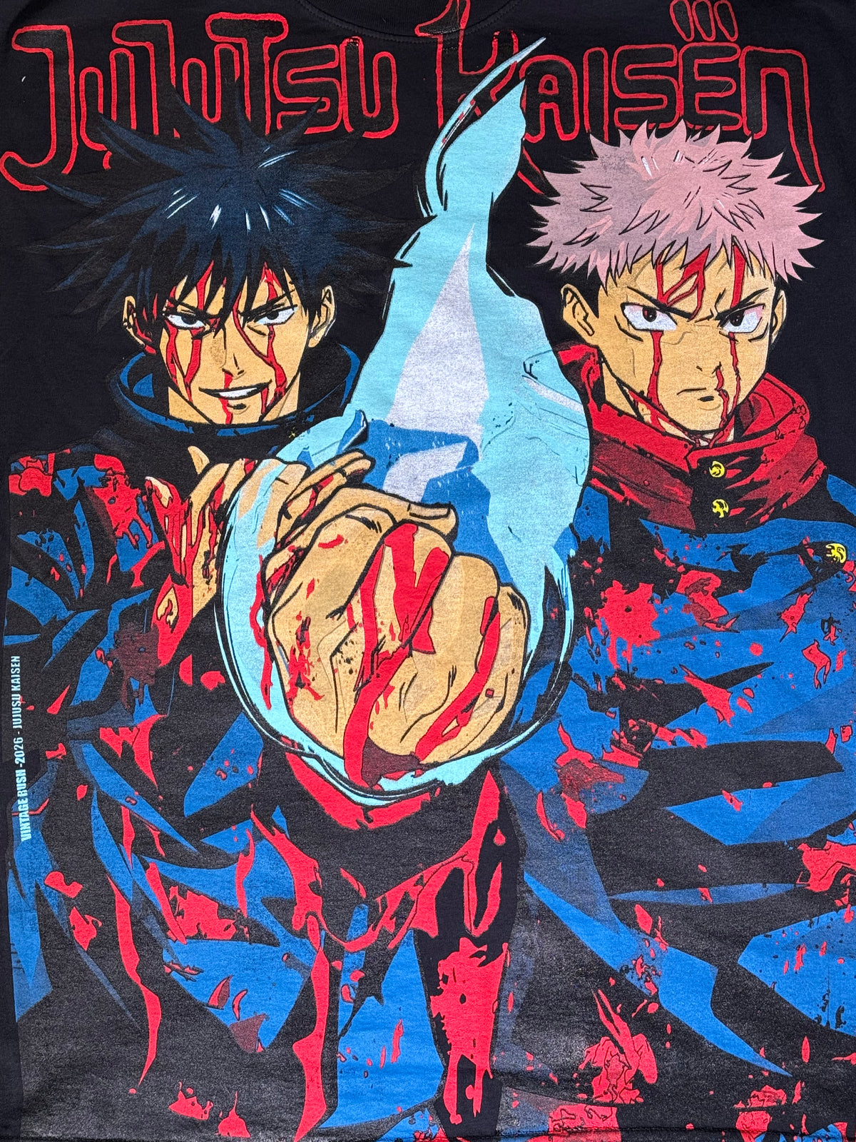 Black - Gojo vs Toji Front - Itadori and Megumi Back