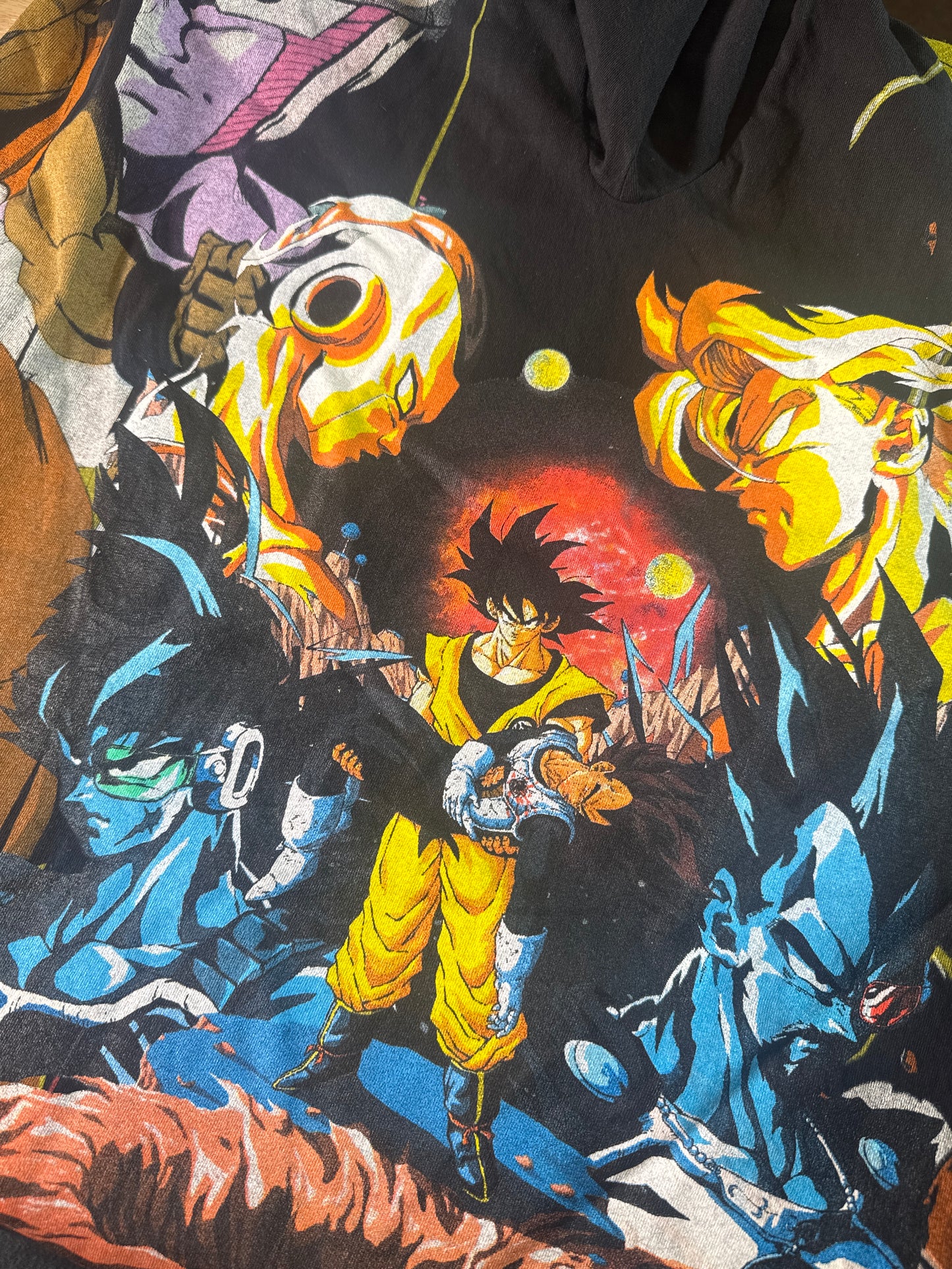 Black - Vegeta’s Death Monochrome Sides - Namek Saga Front - F Frieza Back - 360 Shirt
