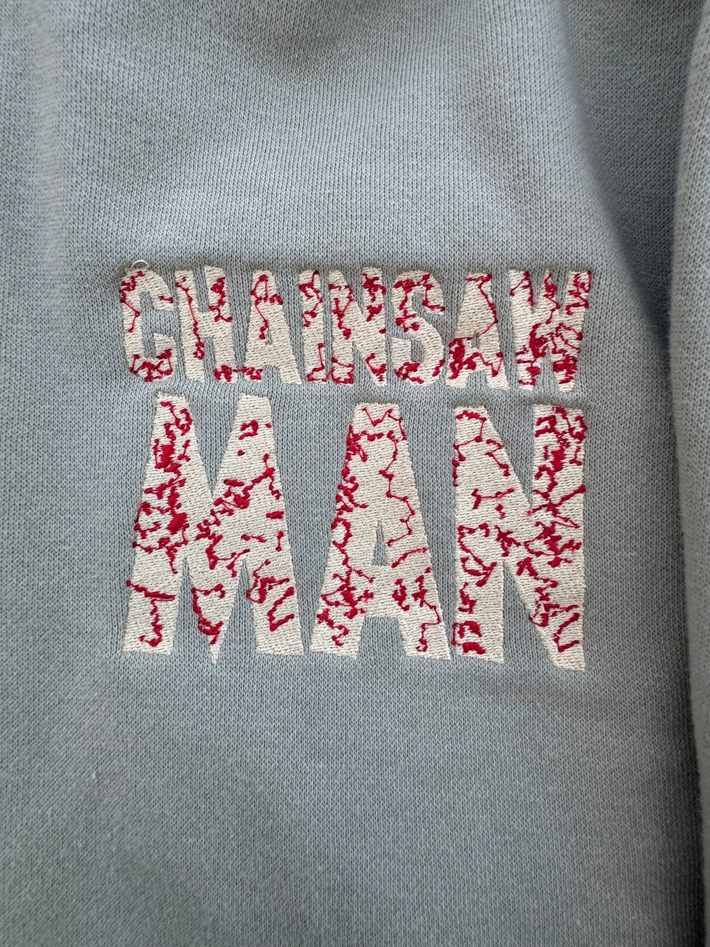 Vintage Faded Green Hoodie- Saw Man