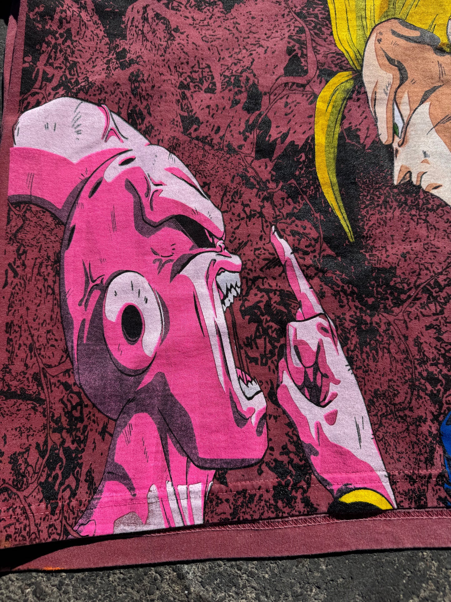 Faded Red - Buu Vs Goku Mega print