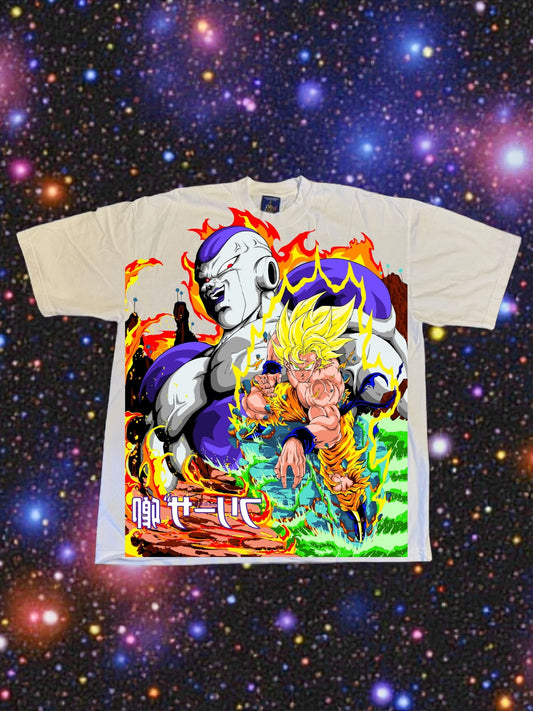 White - Lord Freiza Front - Goku SSJ