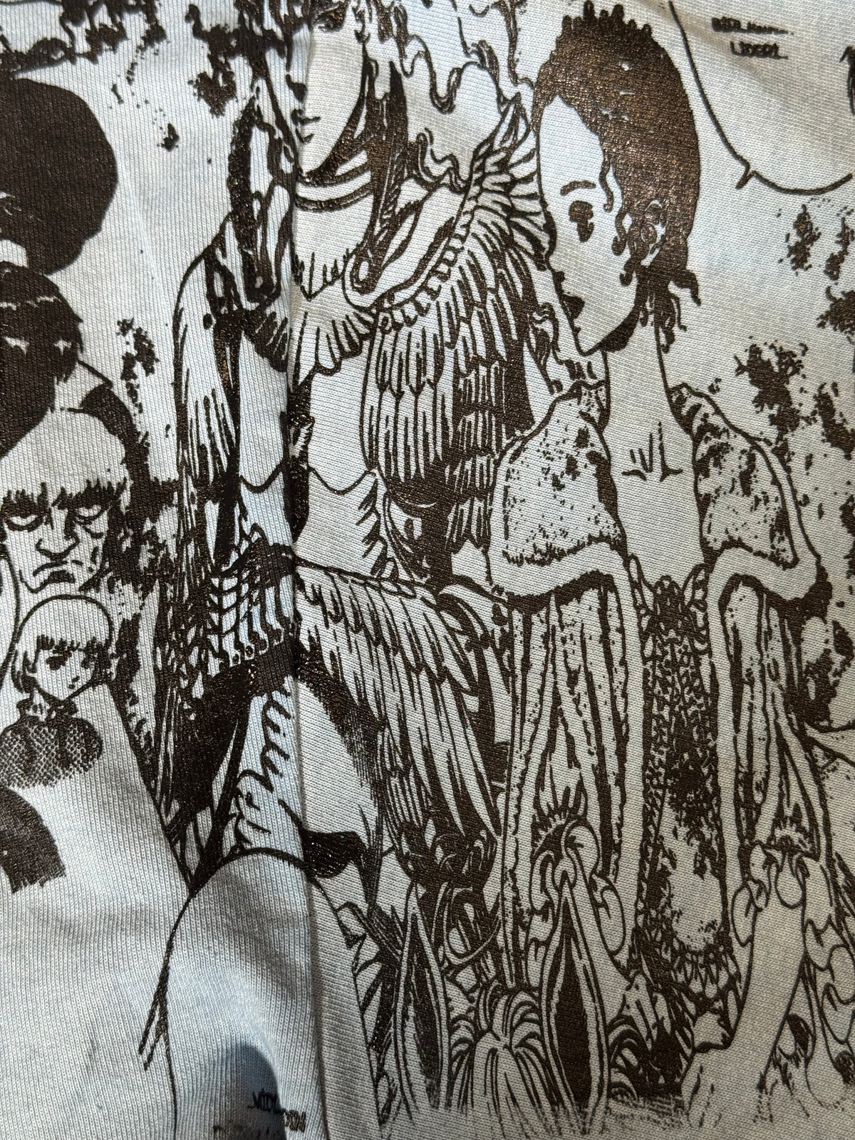 Blue Oil Wash - Griffith Manga Panels Mega Print - Shirt