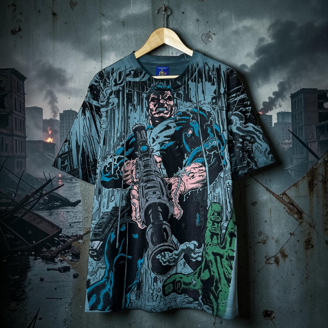 Teal Oil Wash - Punisher Vs Hulk Glow In The Dark