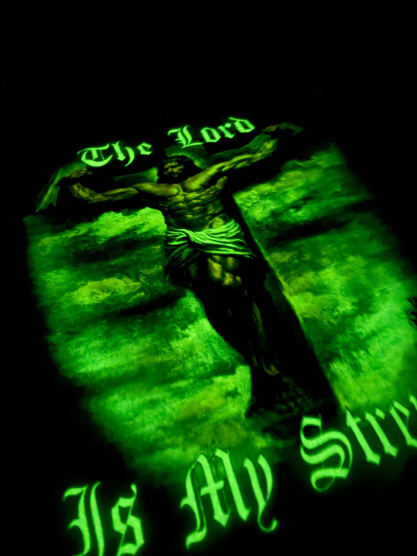 Black Acid Wash - The Lord Jesus is My Strength - Shirt