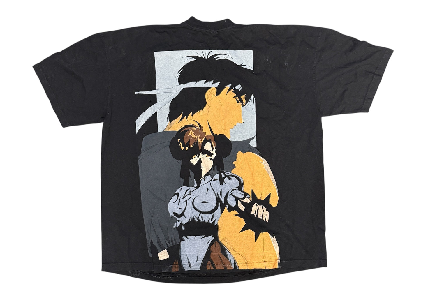 (Black Friday)-3XL-Faded-Doctor Strange/Ghost RiderFront/ Chun li Ryu Back