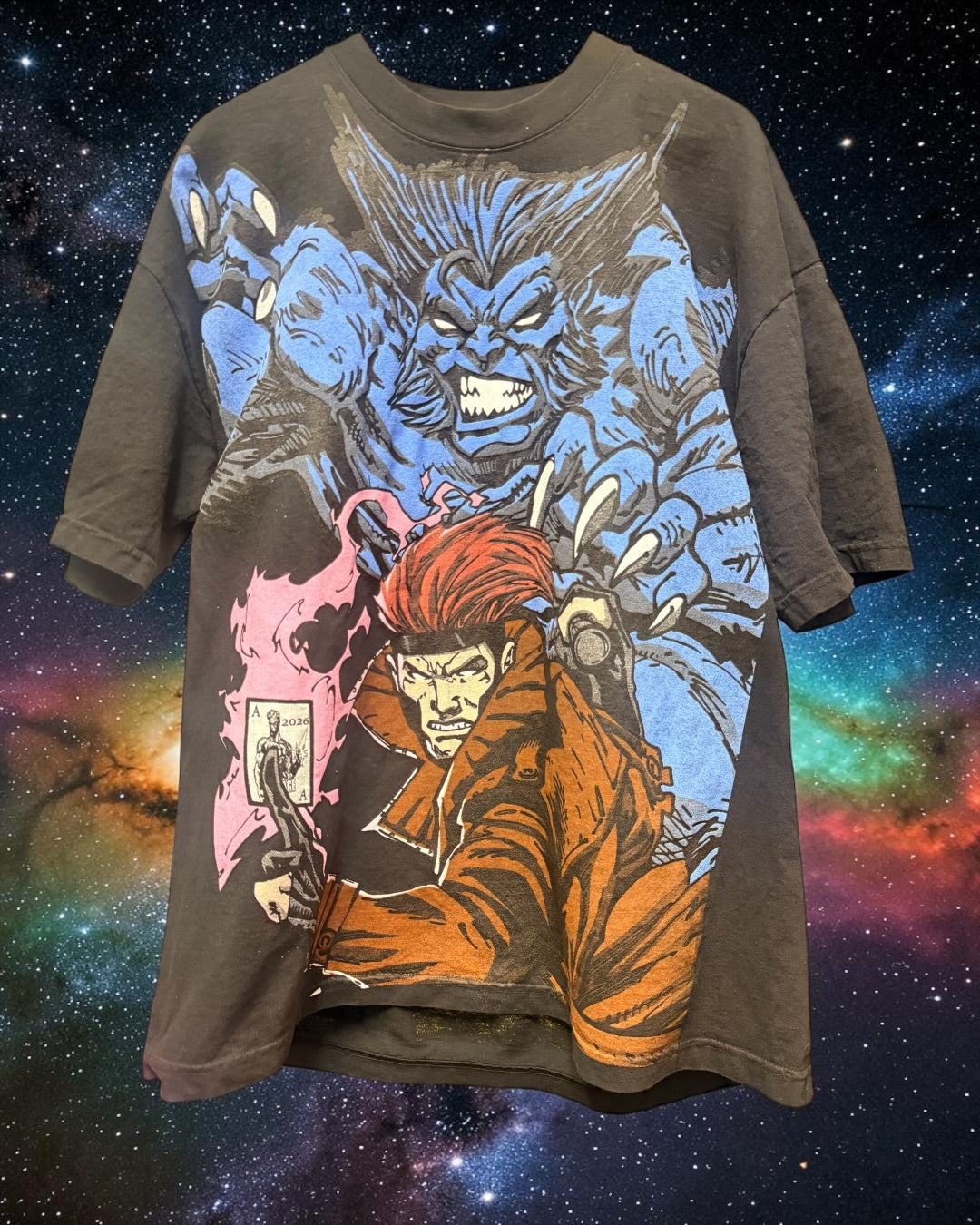 Black - X-Men Team Front & Beast & Gambit back