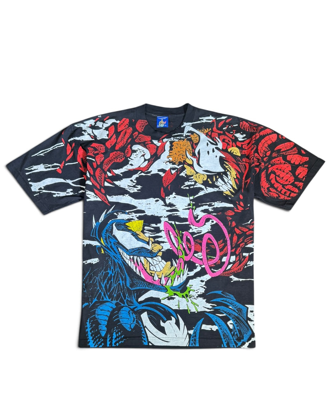 Black - Venom VS Carnage Front and Back - Shirt
