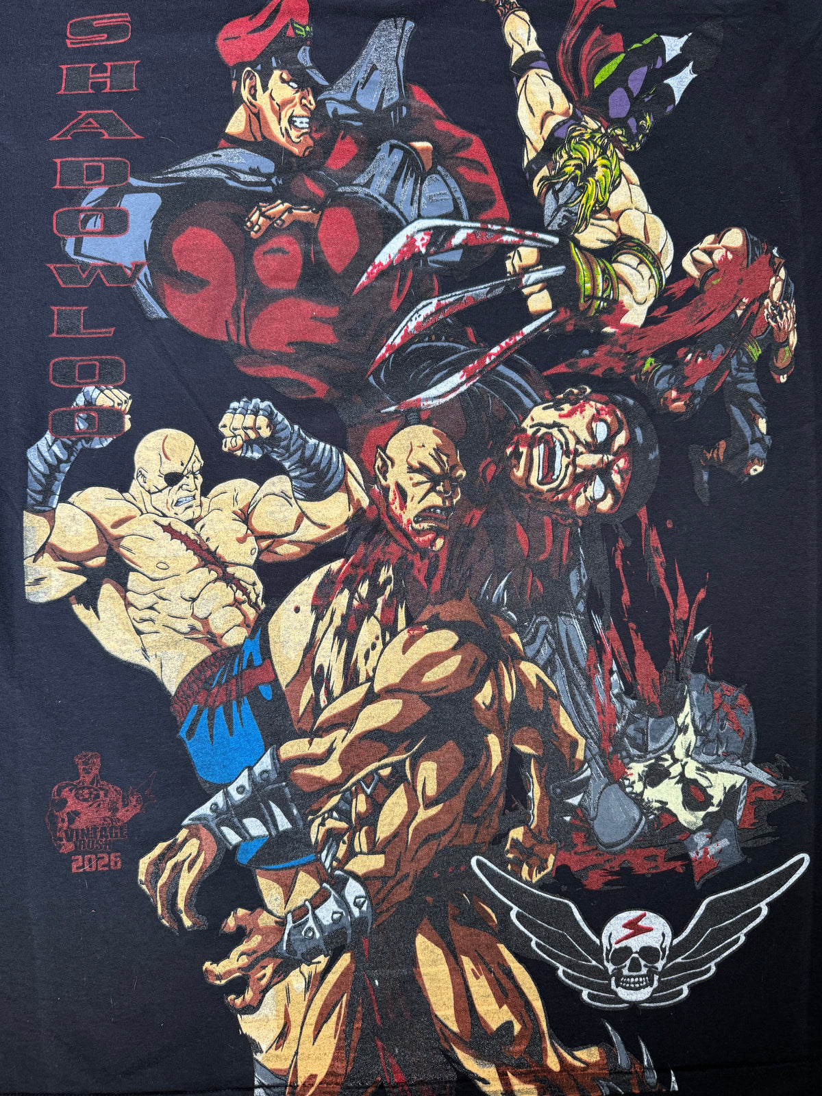 Black - Shadowloo Front - Ryu and Chun Li Back