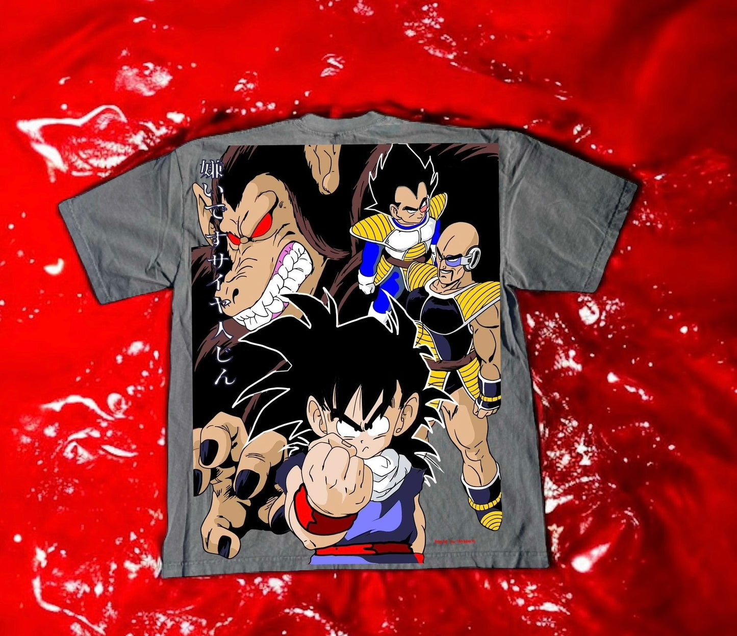 Faded - Sayian Saga Vegeta Front & Gohan “ I hate Sayians” Back