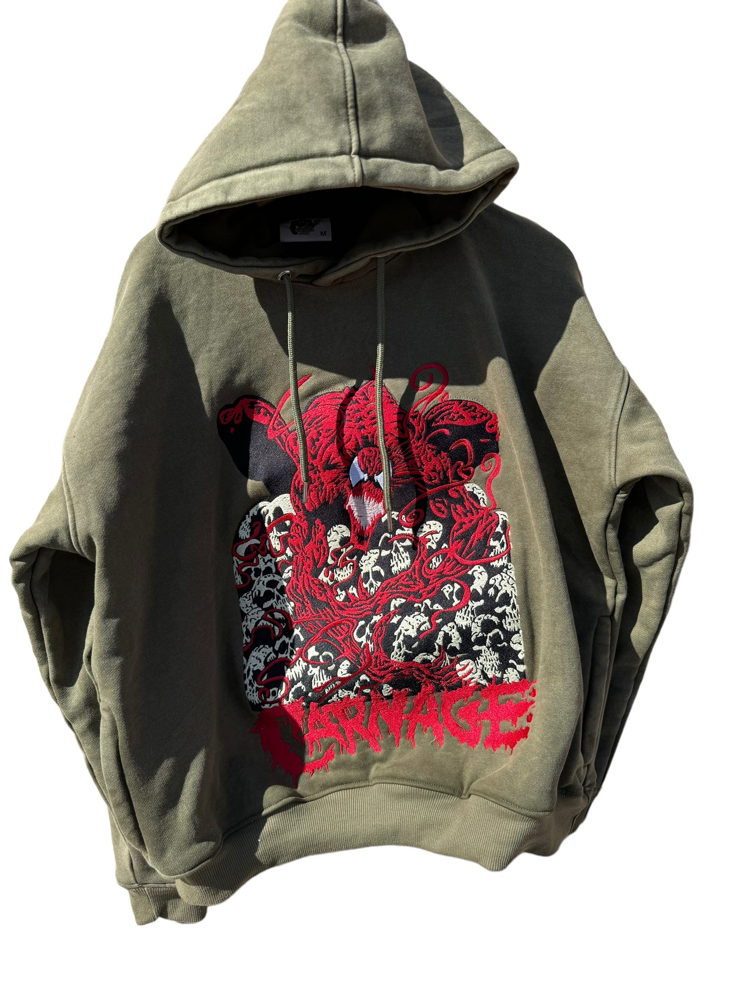 Carnage Olive Green Hoodie