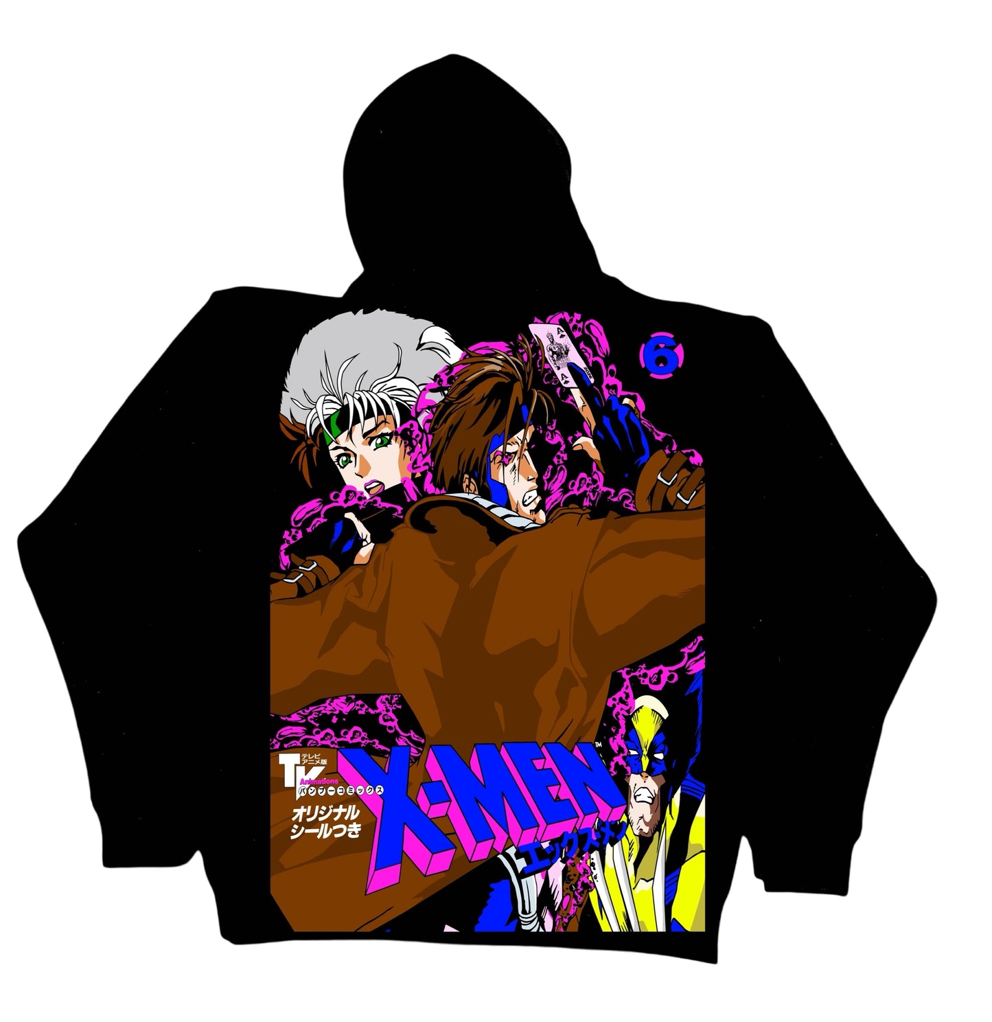 Black HOODIE - archangel  Front hit and Gambit back hit