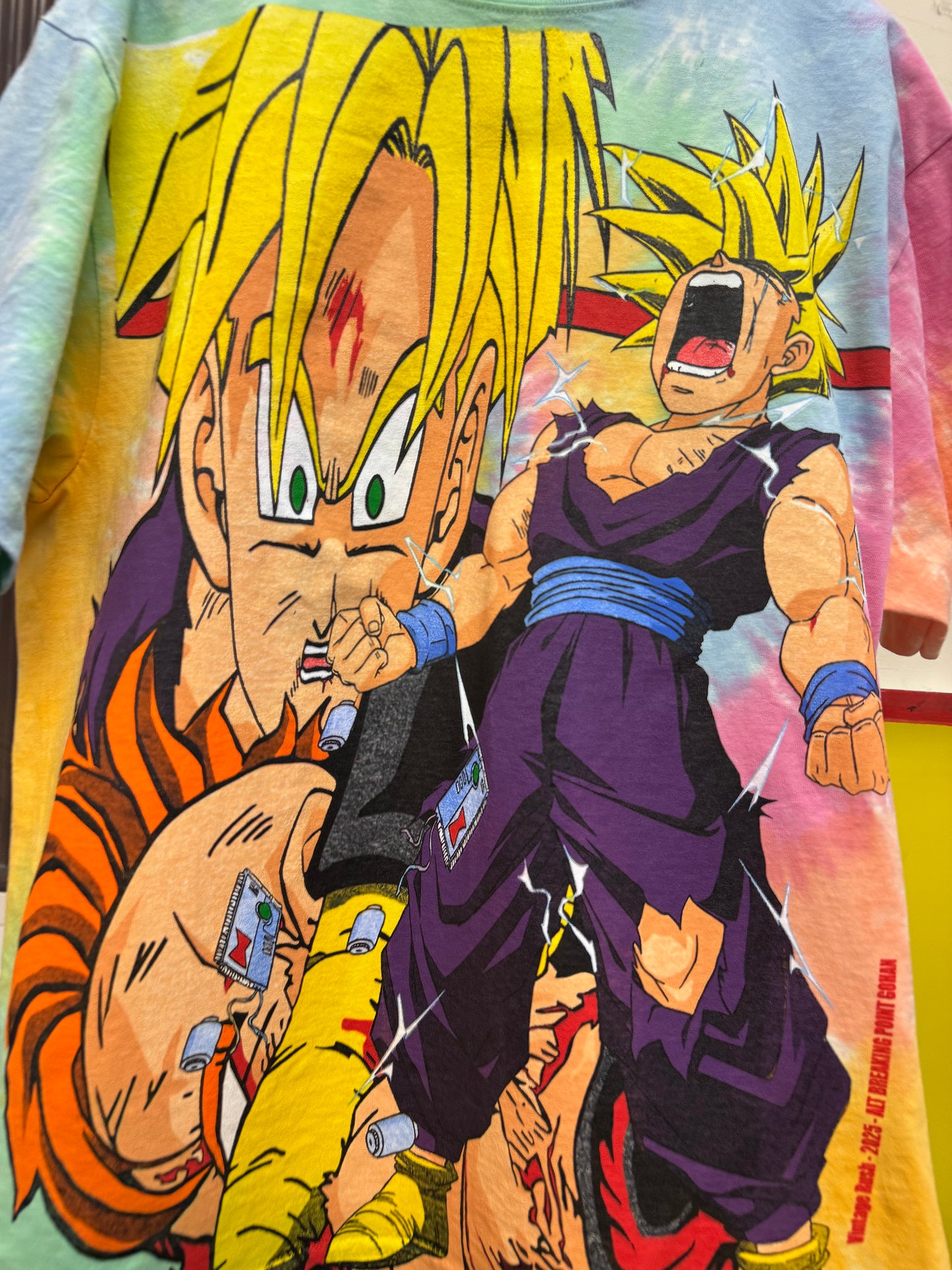 Sherbet Tie Dye - Gohan breaking point Front - Cell Games Variant back
