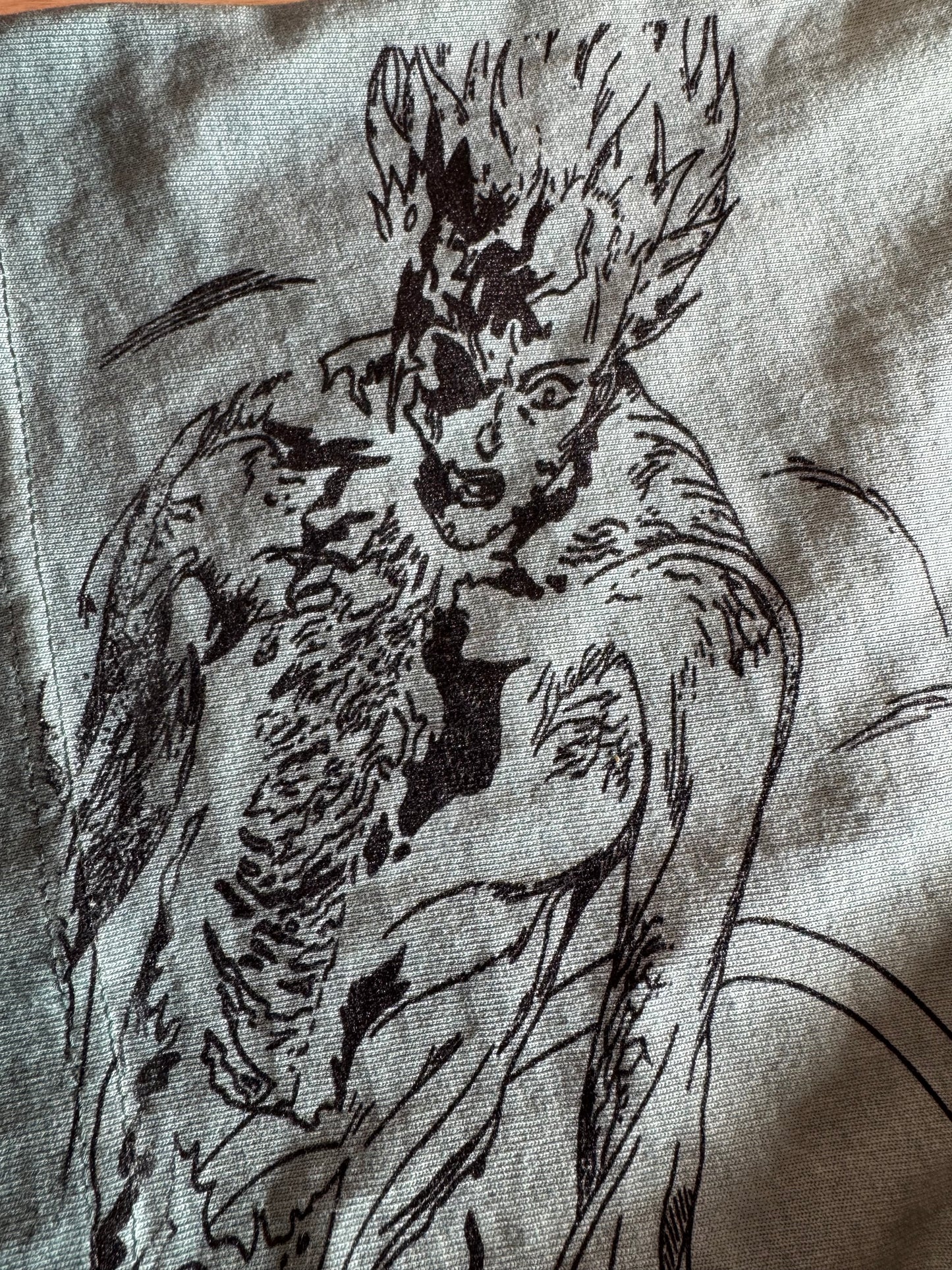 Teal Oil Wash - Akira Manga Mega Print - Shirt