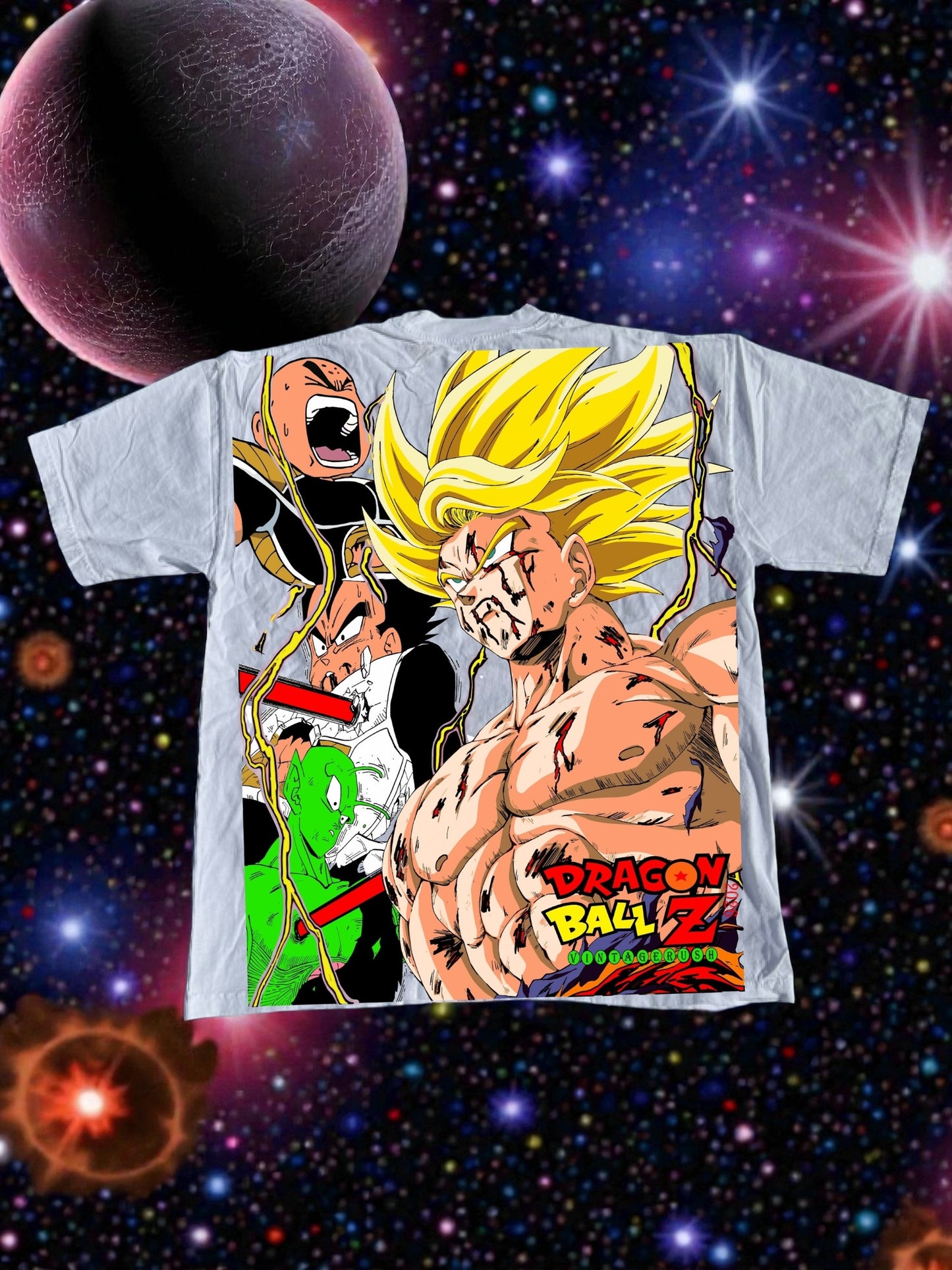 White - Lord Freiza Front - Goku SSJ