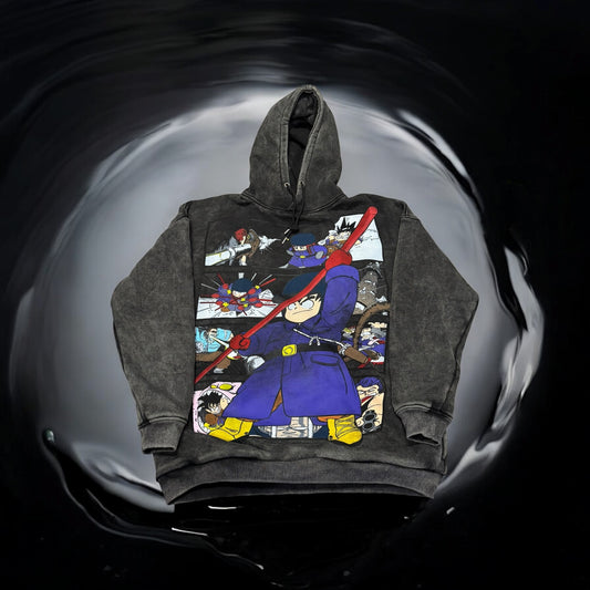 (Black Friday ) Acid wash muscle tower hoodie