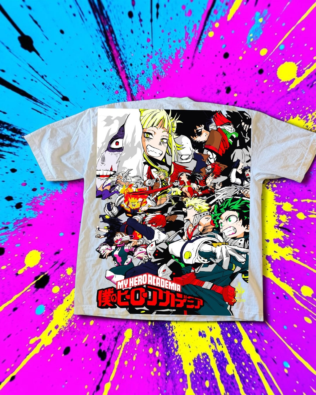 White - My hero - All might vs one for all Front & Final conflict back