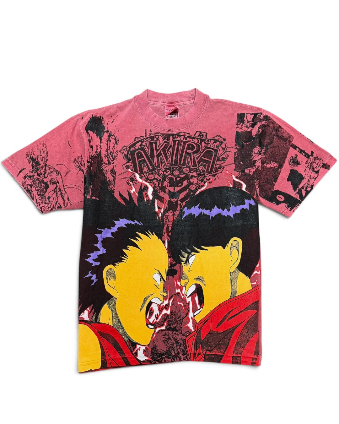 Faded Red - Akira Manga Mega Print - Shirt