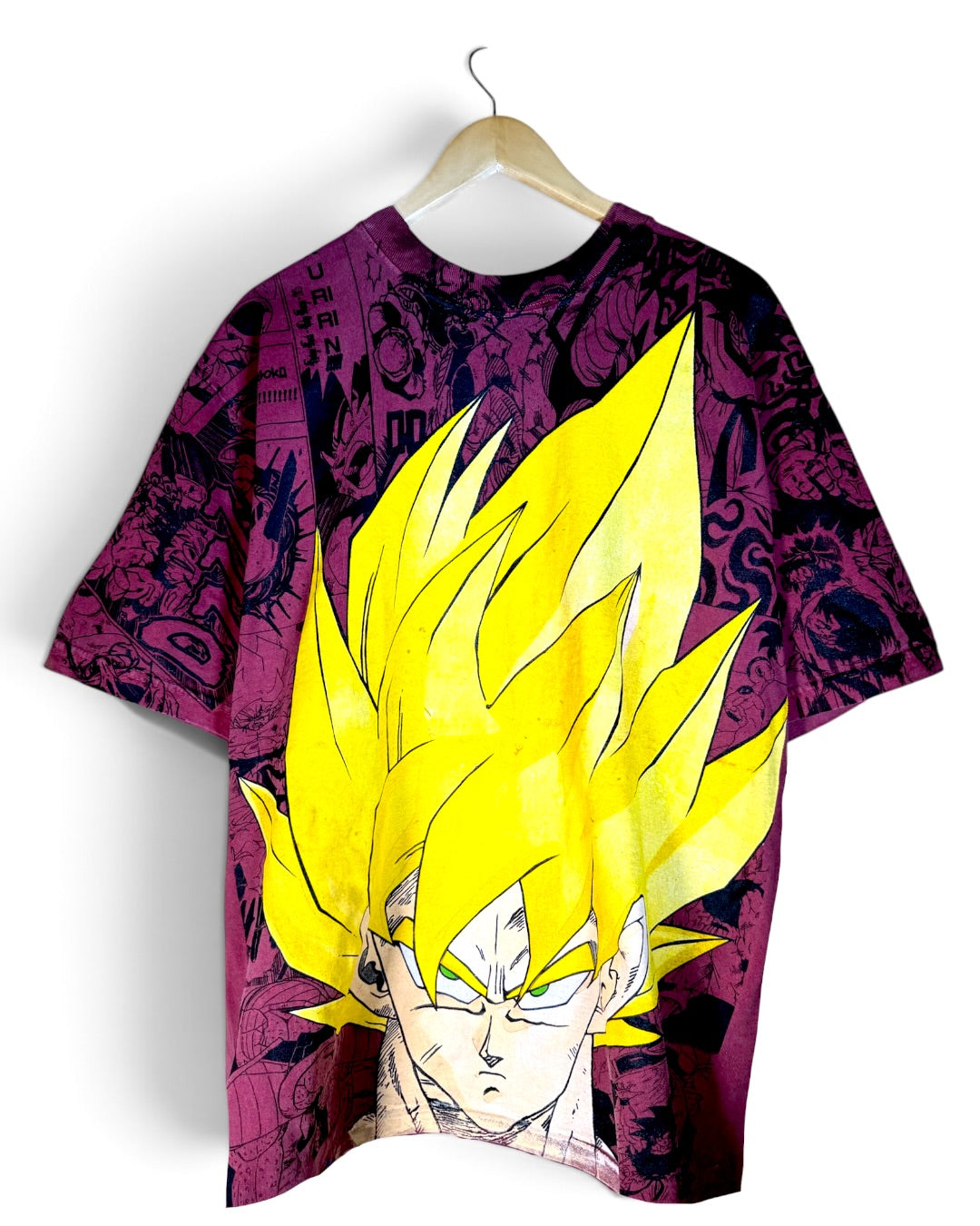 Faded Red - Goku Manga Panels Mega Print - Shirt