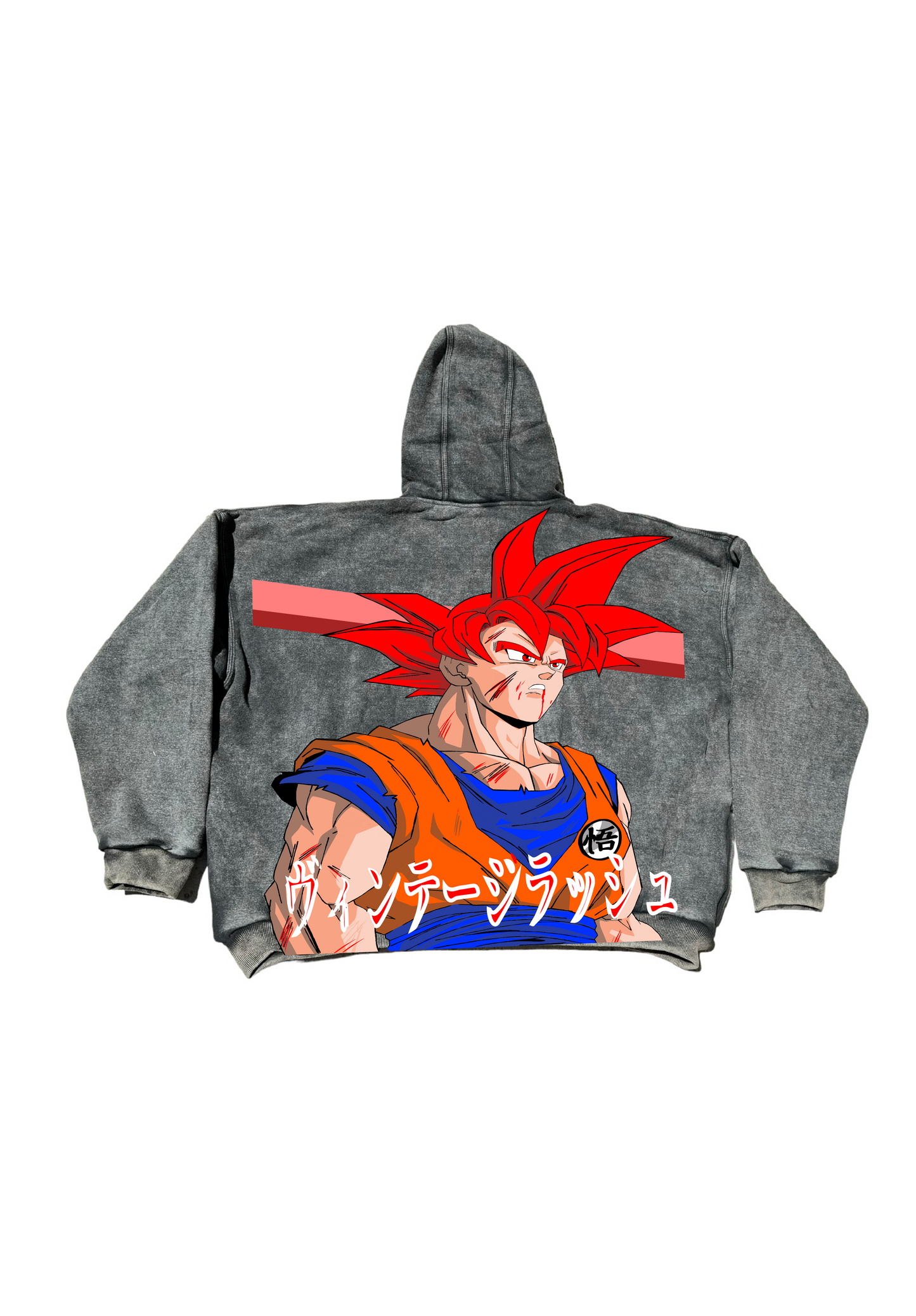 Faded - Premium Hoodie - Berrus Games front - SSJ GOD Back