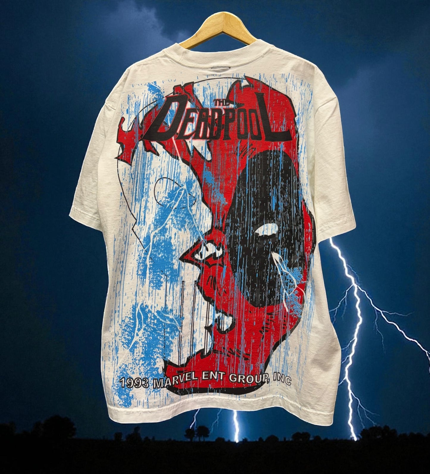 White - The Deadpool Front & Skull back