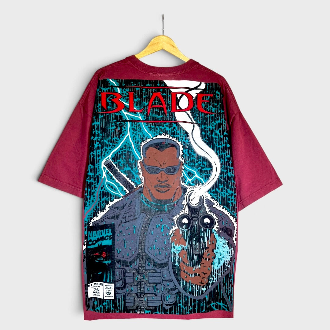 Faded Red - Bloody Rain Blade Front - Thunder Rain Blade Back