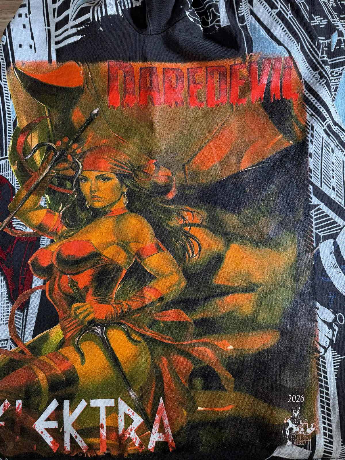 Faded - Daredevil VS Bullseye Front and Back - Elektra Sides