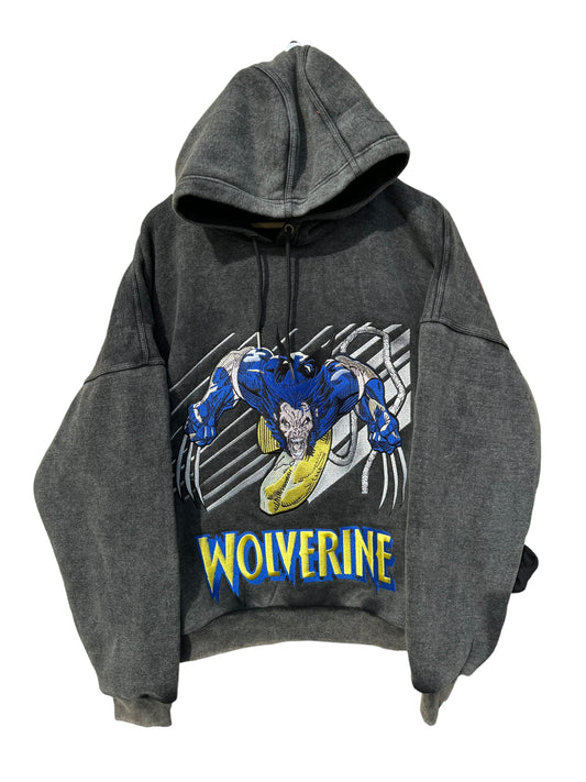 Vintage black hoodie Wolverine x-men marvel comics