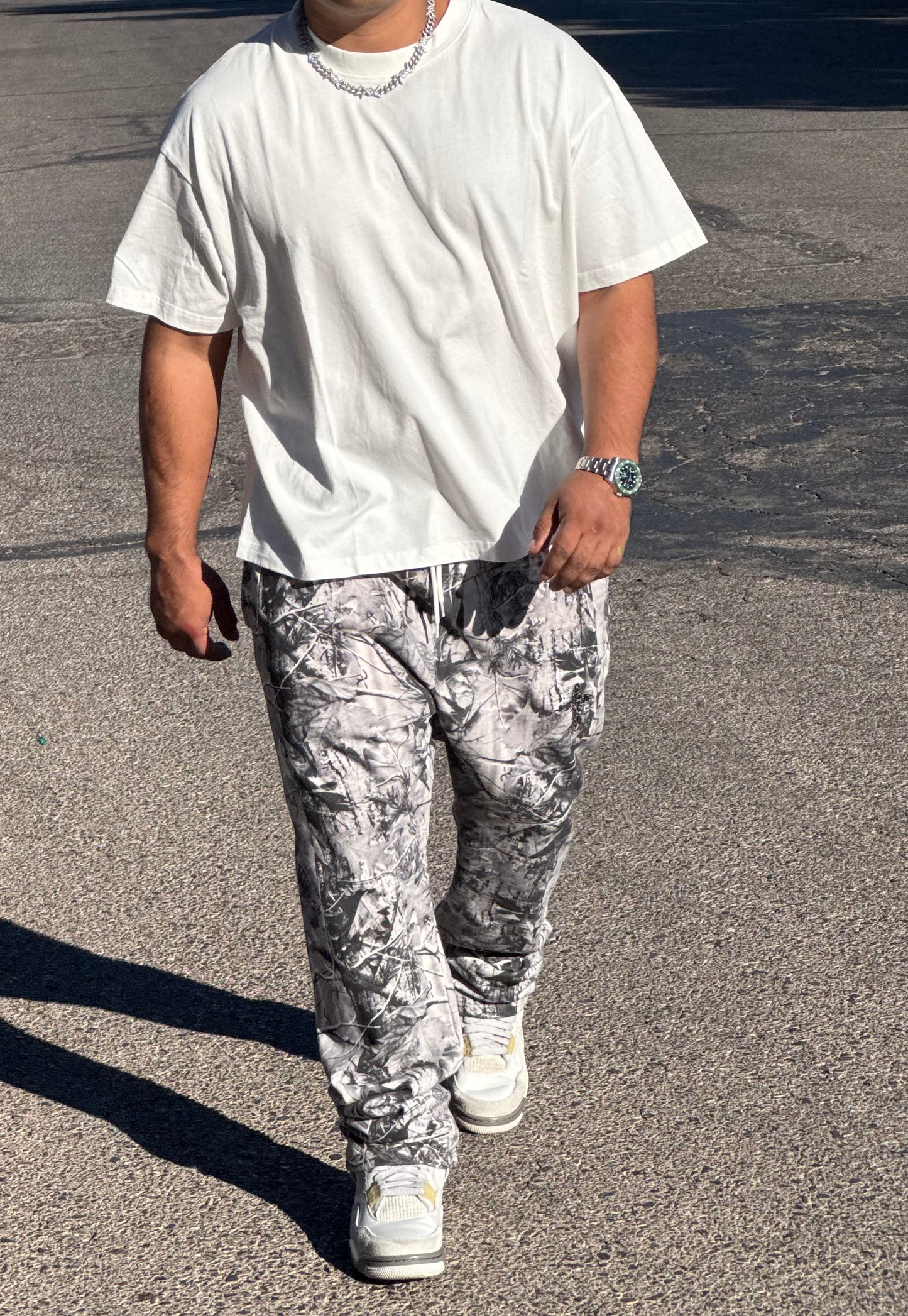 Natural Grey Camo Forrest Rush Core Sweat pant