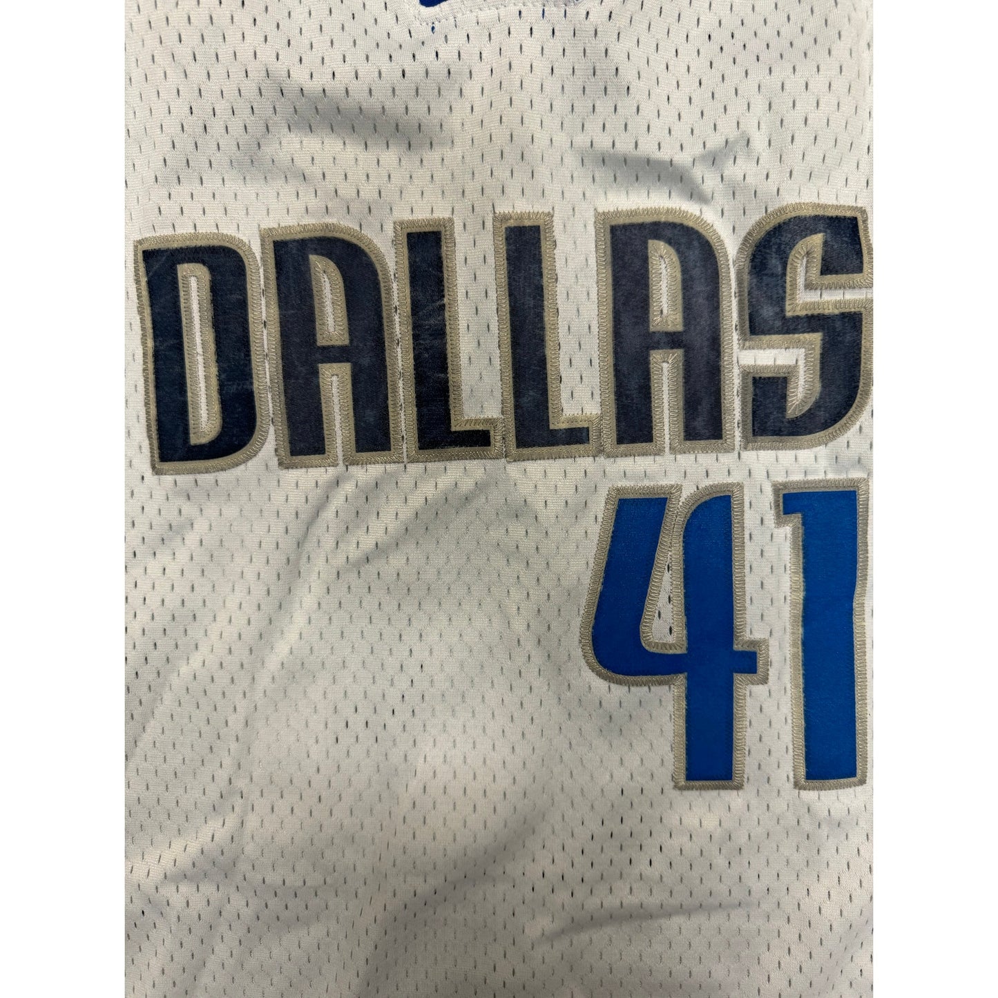 Adidas Mens Size XL NBA Dirk Nowitzki #41 Dallas Mavericks Stitched Jersey