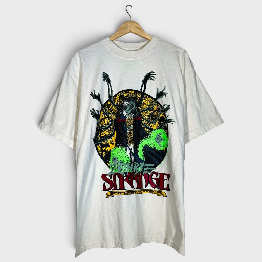 Cream - Zombie Dr Strange Front - Marvel Zombie Back - Shirt