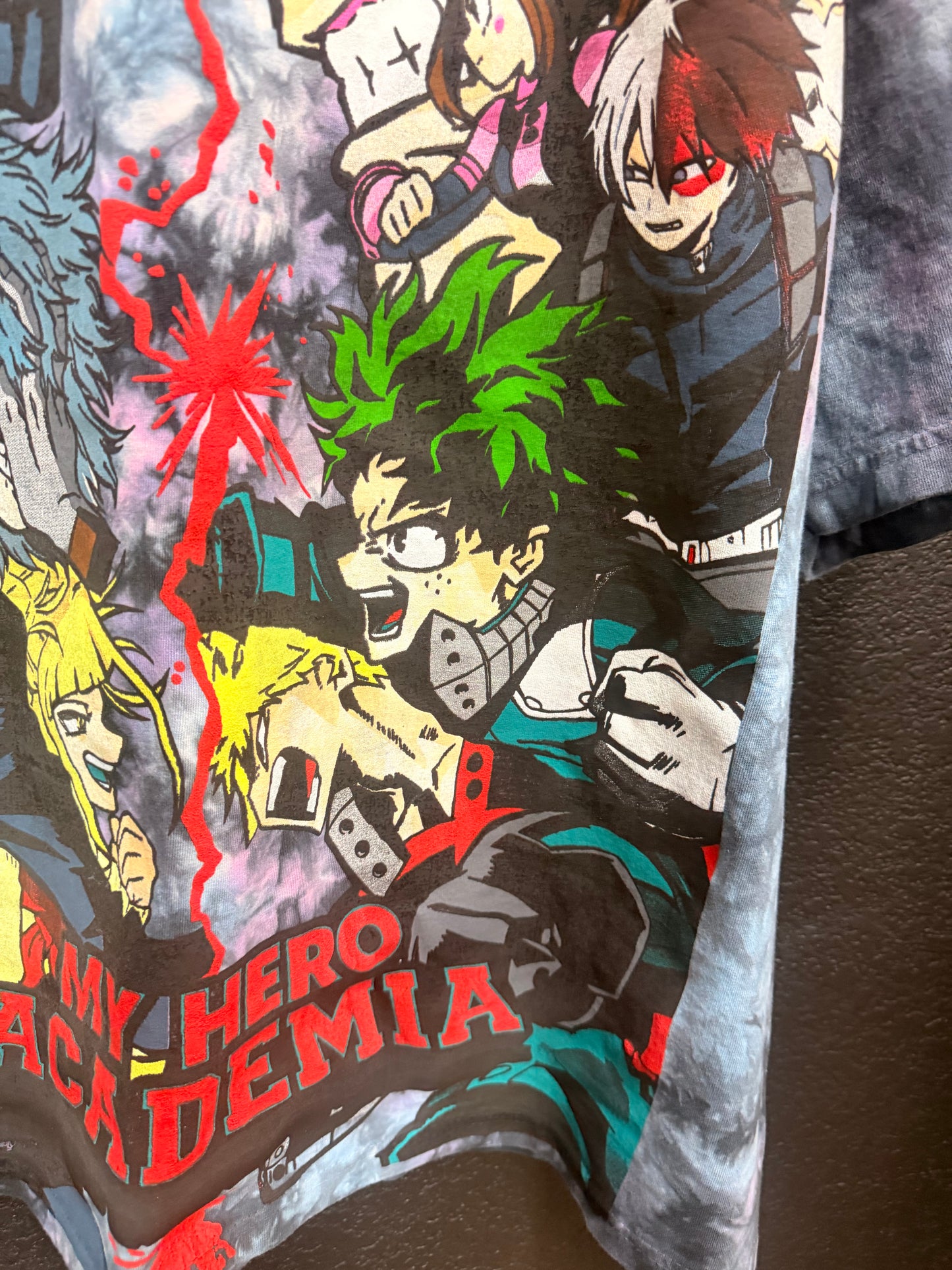 Shaka Galexy Tie dye  - My hero - All might vs one for all Front & Final conflict back