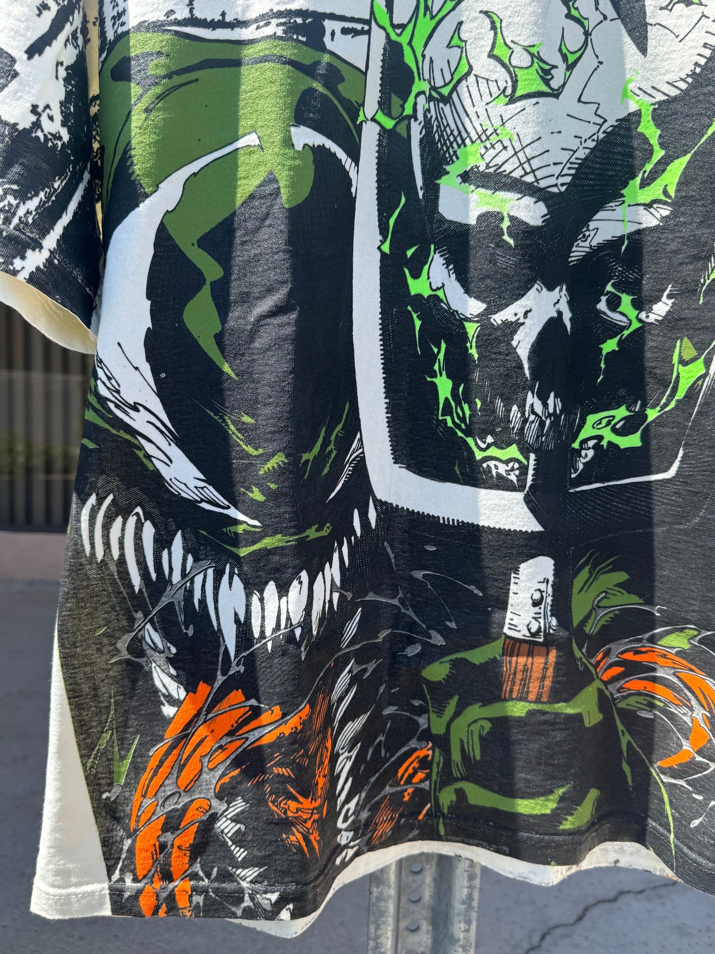 Cream - Olive Venom - Glow and the dark ink and metallic ink!