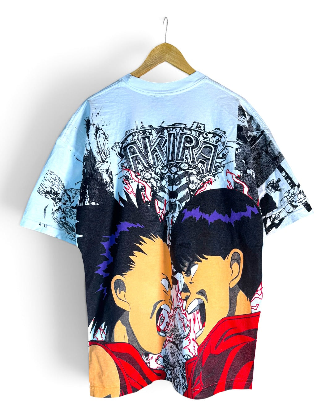 White - Akira Manga Panel Mega Print - Shirt