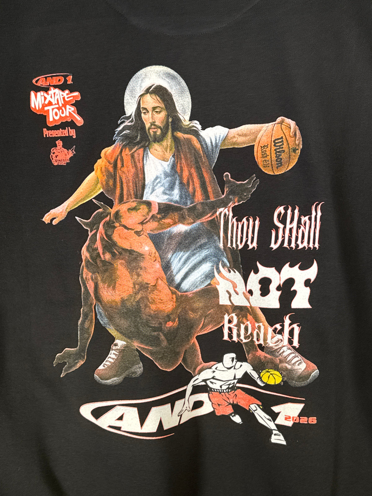 Black Crewneck - Thou Shall Not Reach Verse 6:16