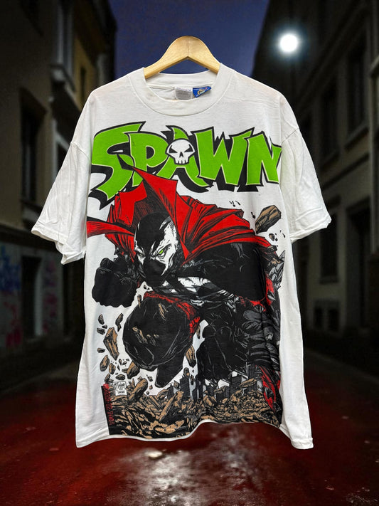 Vintage RARE White - Spawn Rocks! & Big face Back