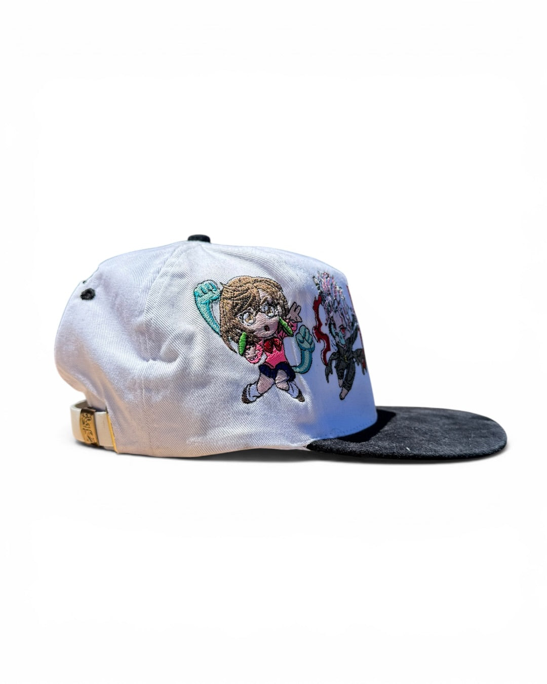 White with Black Brim Vintage - Dandadan Hat