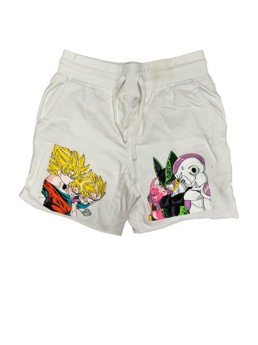 Red- Embroidered Toonami Inspired Shorts