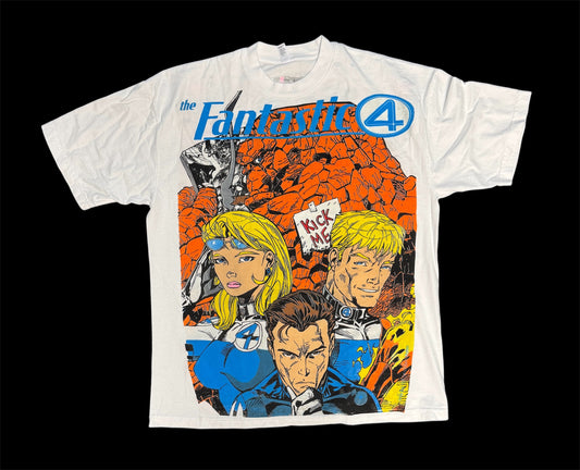 (Black Friday) (Imperfections) -White-XL- Fantastic Four Family Front/Galactus Front